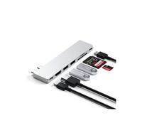 Hub USB-C SATECHI - Pro Slim - 7 en 1 - HDMI 4K - USB4 - Compatible MacBook Air M2