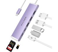 Hub Usb C, Station D'Accueil 7 En 1 En Aluminium Avec 100 W Pd, Hdmi 4 K, Usb 3.0 Et Usb-C, Sd - Connectivité Améliorée - Pour Macbook Air, Pro, Lenovo, Thinkpad, Dell Xps, Hp, Surface Laptop