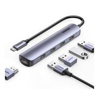 Hub USB-C UGREEN avec HDMI et USB 3.0 Compatible iPhone 15/15 Pro, MacBook Pro/Air, iPad Air/Pro, Surface Pro/Go, Galaxy S24/S23, Galaxy Tab et autres appareils USB-C