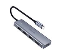 Hub USB-C Ugreen pour 4 ports USB 3.0 Gen 1 gris