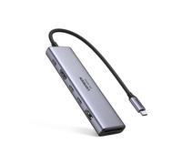 Hub USB-C Ugreen Revodok 7 en 1 HDMI 4K60Hz 2xUSB-C3.2 USB-A3.2 SD/TF PD100W Gris