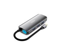 Hub USB-C Urban Factory MHC55UF Gris Multi-Ports