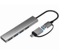 Hub USB-C / USB-A avec 4 ports USB-A 3.2 / jusqu'à 5 Gb/s Callstel