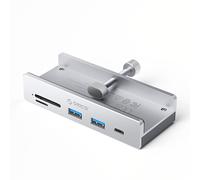 Hub USB-C/USB-A MH5PC avec support pour carte SD/TF - Argent
