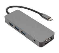 Hub USB C, USB C 10 en 1, Transfert de données 5 Gbit/s, résolution UHD 4K 30 Hz, Vitesse de Lecture et d'écriture 480 Mo/s, USB 3.0 pour connecter Un Disque Dur, Une Souris, Une clé USB, etc.