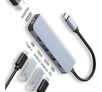 Hub USB C vers 4K HDMI, station de chargement USB 3.0 2.0 Type C PD pour MacBook iPad Samsung S10 Dex TV souris clavier disque U 7-in-1