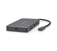 Hub USB-C vers RJ45/3USB-A/Micro SD/USB-C PD 3.0/2HDMI 4K 5Gbps 0.2m