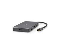 Hub USB-C vers RJ45 / 3USB-A / Micro SD / USB-C PD 3.0 / 2HDMI 4K 5Gbps 0.2m Noir