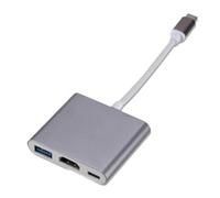 Hub USB C vers Station d'accueil PD 4K HDMI, USB 3.0 Type C, Compatible avec projecteur HDTV S20 Dex(Grey White Cable)