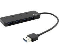 Hub USB combi i-tec I-TEC USB 3.0 Metal HUB 4 Port noir