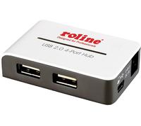 Hub USB combi Roline 4 ports blanc