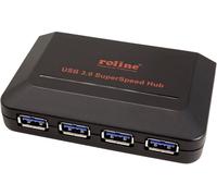 Rotronic Roline - Concentrateur (hub) - 4 x SuperSpeed USB 3.0 - de bureau
