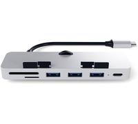 Hub USB combi Satechi Clamp Hub Pro argent