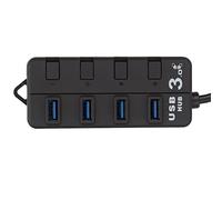 Hub USB, commutateurs d'alimentation LED, excellente performance, interface externe 3.5 pour XP pour Vista 7 pour OS X