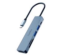 Hub USB CoolBox COO-DOCK-C-61 Gris 100 W