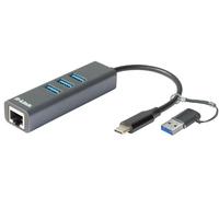 Hub USB D-Link DUB-2332 Gris