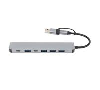 Hub USB de Type C avec Câbles de Transmission Haute Résistance et Boîtier Anti Interférence, Répartiteur USB avec Fonctionnalités de Dissipation Thermique Efficaces, Prend en Charg