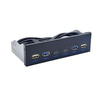 Hub USB de type C et panneau avant USB 5,25" pour lecteur de CD-ROM de bureau