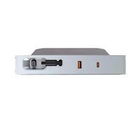 Hub USB de voiture compatible avec console centrale répartiteur 80 W type C adaptateur de transfert de données