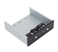 Hub USB du Panneau Avant, 2 Ports USB3.0 USB 3.0 Support de Hub de Baie de Disquette sur Le Panneau Avant, Adaptateur de Panneau Avant USB pour Lecteur Optique D'ordinateur de