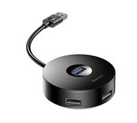 HUB USB et HUB USB C vers USB 3.0 multi USB 3.0 répartiteur pour MacBook Pro Air ordinateur portable ordinateur portable 4 ports multiples USB type C HUB (couleur : noir-USB)
