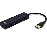 Hub USB Ewent EW1136 4 x USB 3.0 Schwarz