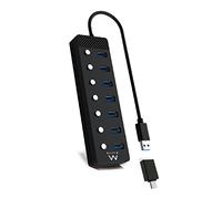 Hub USB Ewent EW1147 Noir