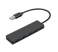 Hub USB | Extension USB pour ordinateur portable | Hub USB 3.0 | Hub USB 4 ports haute vitesse avec design compact et léger pour une portabilité facile et une connectivité pratique des appareils