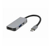 Hub USB GEMBIRD A-CM-COMBO3-02 Argenté 87 W [1 Unité]