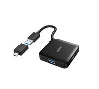 Hub USB - Hama - 4 ports - USB 3.0 - Noir - 4 ports supplémentaires