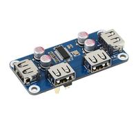 HUB USB Hat (B) Compatible avec Raspberry Pi Zero 2W/Zero W/Zero WH 4X Ports USB 2.0