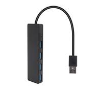 Hub USB, hub USB 3.0 à 4 ports, hub de données portable ultra fin applicable pour ordinateur portable, ordinateur portable, clés USB