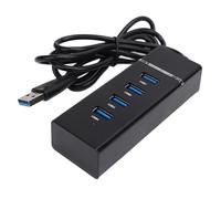 Hub USB, Hub USB 3.0 Multiple à 4 Ports, Hub de Données USB pour Ordinateur Portable, Hub USB 2.0 à 4 Ports, Synchronisation Rapide des Données, compatibilité étendue, Robuste et