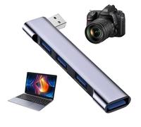 Hub USB - Hub USB, répartiteur USB pour ordinateur portable, hub USB pour ordinateur portable, hub USB, répartiteur USB de type C pour ordinateur portable, multiport USB 3.0 Hub, extenseur de port, tr