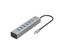 Hub USB - i-Tec - C31HUBMETAL703 - 7 Ports - USB-C - Protection contre les surtensions