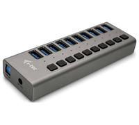 Hub USB combi i-tec I-TEC USB 3.0 Charging HUB 10 Port gris