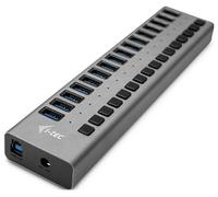 i-tec Hub USB Alimenté, Hub USB 3.0 à 16 Ports Dédiés à la Charge avec Interrupteurs Marche/Arrêt - Concentrateur USB 3.0 avec Alimentation Externe 90W