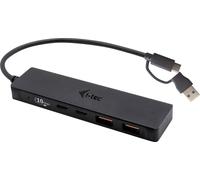 I-Tec Hub USB-C en métal – 2 ports USB 3.0 + 2 USB-C