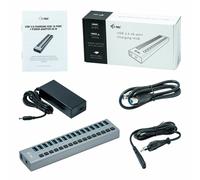 Hub USB i-Tec U3CHARGEHUB16 Gris 90 W