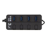 Hub USB, interrupteurs d'alimentation LED Utilisation Facile pour OS X pour XP pour Vista 7
