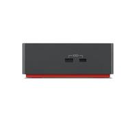 Lenovo 40B00300EU station d'accueil Avec fil Thunderbolt 4 Noir, Rouge