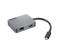 Lenovo Hub USB‑C Travel Gen2 de bureau – pour IdeaPad 3 14, ThinkPad T14s Gen3, X1 Nano Gen2 – Gris