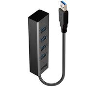 Hub USB LINDY 43324 4 ports noir