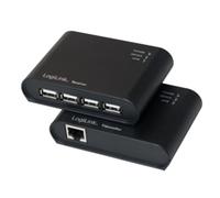Hub USB LogiLink UA0230 4 ports USB 2.0 480 Mbit/s avec câble 50cm et alimentation 5V 2A noir