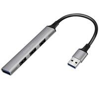 Hub USB 3.0 LogiLink UA0391 aluminium-gris