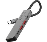 LINQ Hub multiports PRO 5-en-1 Un hub USB-C 5-en-1 idéal pour connecter simultanément plusieurs périphériques.