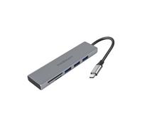 Mediacom MD-C302 hub & concentrateur USB 3.2 Gen 1 (3.1 Gen 1) Type-A Aluminium