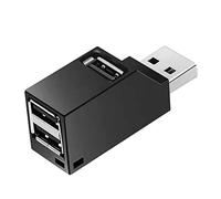 Hub USB, Mini hub USB 2.0 à 3 Ports,Adaptateur Portable Extension Haute Vitesse Multi USB Hub Splitter Câble Adaptateur pour Ordinateur Portable, Ordinateur de Bureau,XPS,Macbook,Surface Pro,clés USB