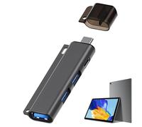 Hub USB multiport, rallonge de répartiteur USB, Extenseur USB avec 4 Ports, Extension USB3.0, répartiteur de HUB, hub d'extension, Station d'accueil en Alliage d'aluminium pour Ordinateur Portable