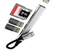 Hub USB Multiprise Lecteur Carte SD Adaptateur Micro SD de Prise PC 3.0 vers Port Multiport Portable Double Multiple Accessoires Ordinateur Compact Cable Souris Commutateur Memoire Externe Répartiteur